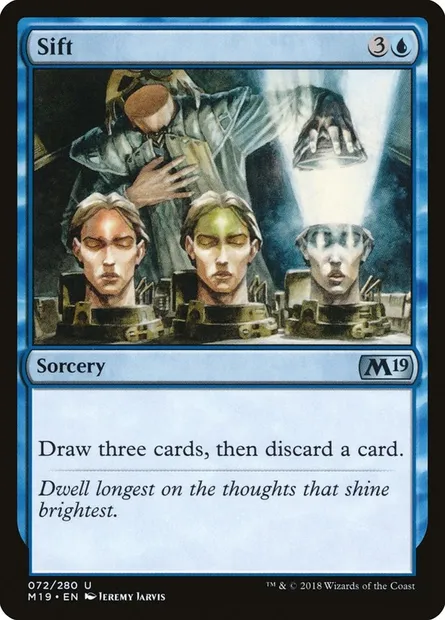 Sift, Magic card M19 72 — Core Set 2019 set