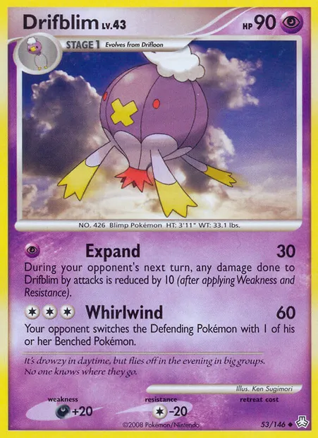 Drifblim, Pokémon card LA 53 — Legends Awakened set