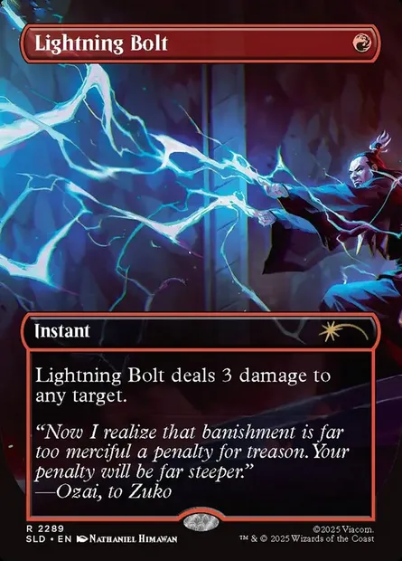 Lightning Bolt, Magic card SLD 2289 — Secret Lair Drop set