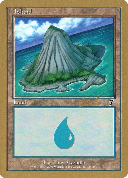 Île, carte Magic WC02 cr335b — extension World Championship Decks 2002