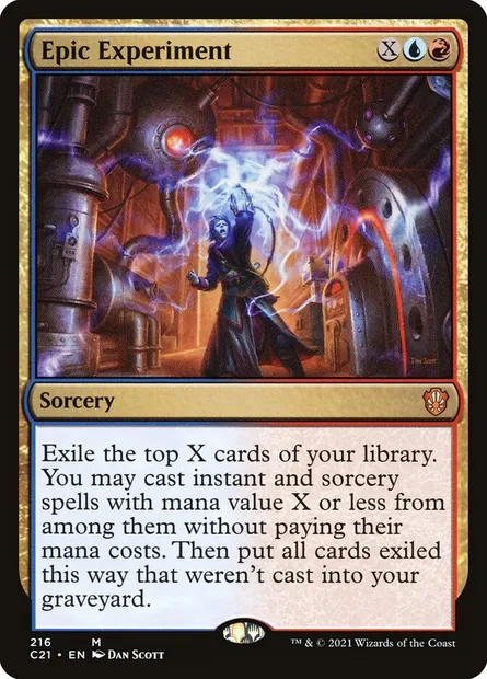Epic Experiment, Magic card C21 216 — Commander 2021 set