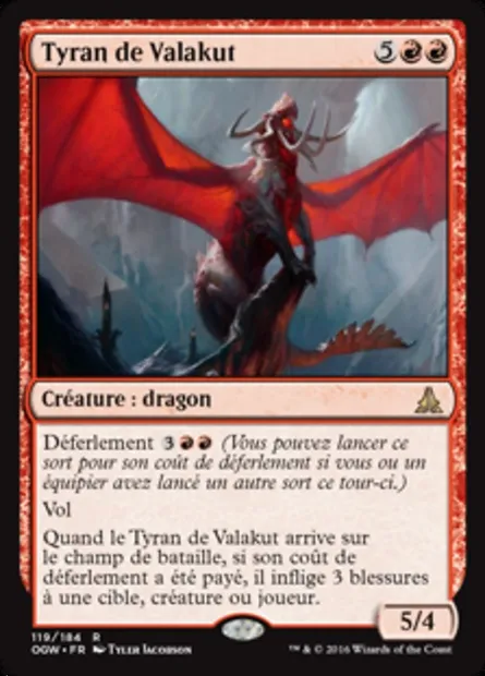 Tyran de Valakut, carte Magic OGW 119 — extension Le serment des Sentinelles