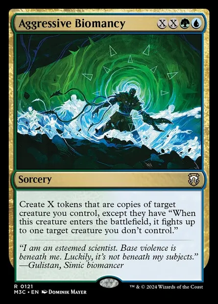 Aggressive Biomancy, Magic card M3C 121 — Modern Horizons 3 Commander set