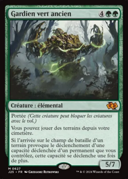 Gardien vert ancien, carte Magic J25 627 — extension Foundations Jumpstart