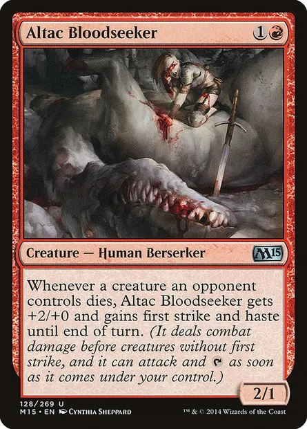 Altac Bloodseeker, Magic card M15 128 — Magic 2015 set
