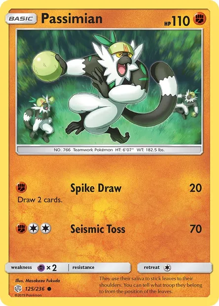 Passimian, Pokémon card CEC 125 — Cosmic Eclipse set