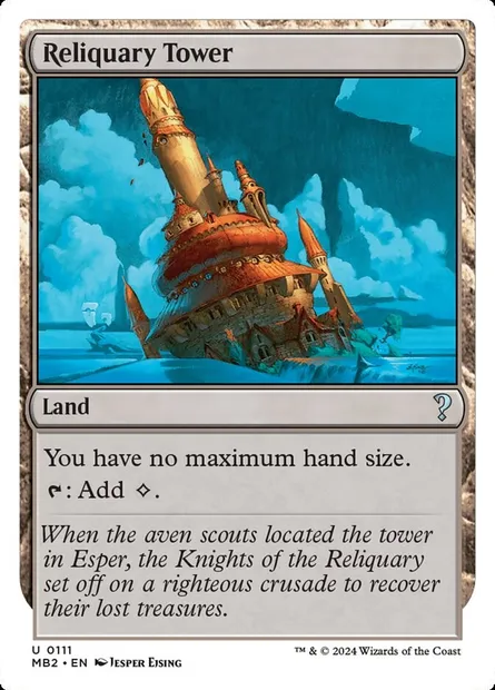 Reliquary Tower, Magic card MB2 111 — Mystery Booster 2 set