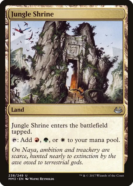 Jungle Shrine, Magic card MM3 238 — Modern Masters 2017 set
