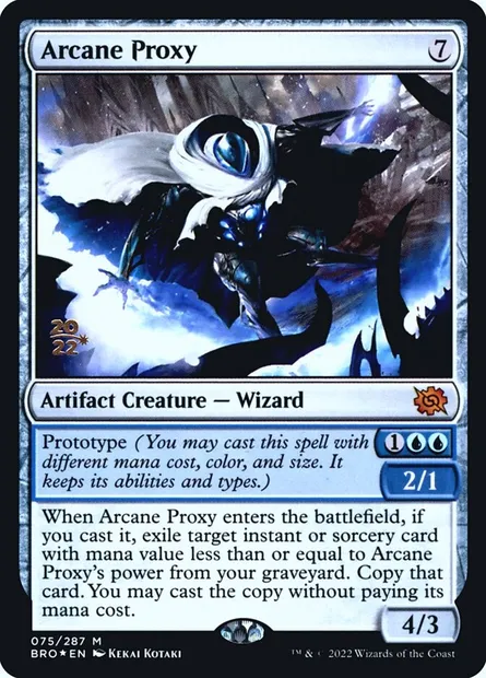 Intermédiaire ésotérique, carte Magic PBRO 75s — extension The Brothers' War Promos