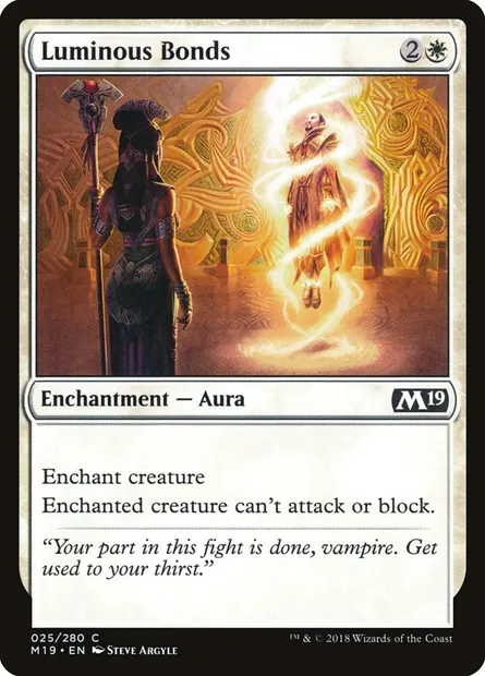 Luminous Bonds, Magic card M19 25 — Core Set 2019 set