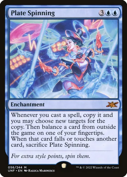 Plate Spinning, Magic card UNF 56 — Unfinity set