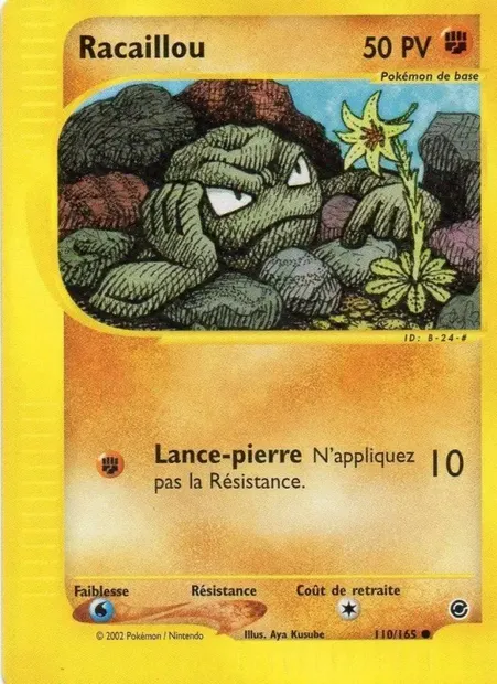 Racaillou, carte Pokémon EX 110 — extension Expedition