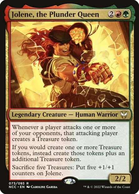 Jolene, the Plunder Queen, Magic card NCC 73 — New Capenna Commander set
