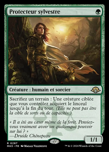 Protecteur sylvestre, carte Magic MH3 287 — extension Modern Horizons 3