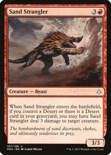 Sand Strangler, Magic card HOU 107 — Hour of Devastation set
