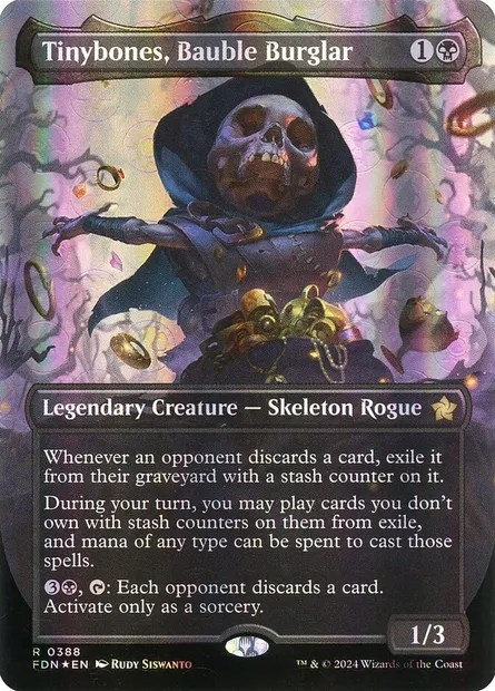 Tinybones, Bauble Burglar, Magic card FDN 388 — Foundations set