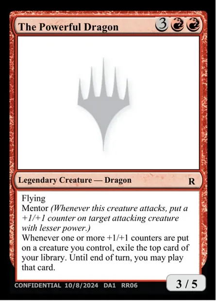 The Powerful Dragon, carte Magic UNK RR06b — extension Unknown Event