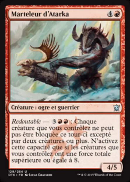 Marteleur d'Atarka, carte Magic DTK 129 — extension Les Dragons de Tarkir