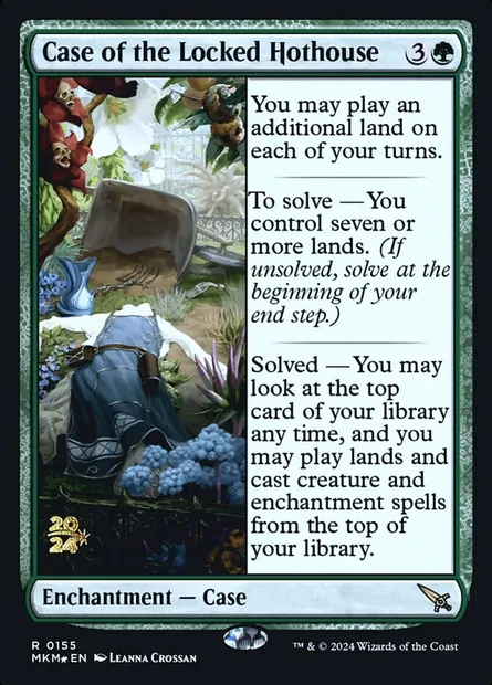 Affaire de la serre verrouillée, carte Magic PMKM 155s — extension Murders at Karlov Manor Promos