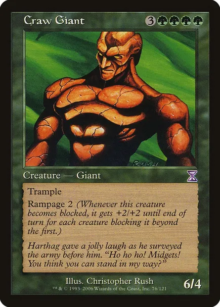 Craw Giant, Magic card TSB 76 — Time Spiral Timeshifted set
