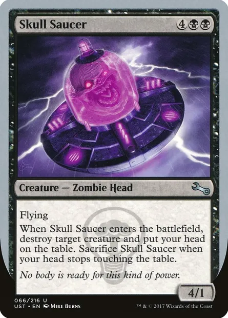 Skull Saucer, carte Magic UST 66 — extension Unstable