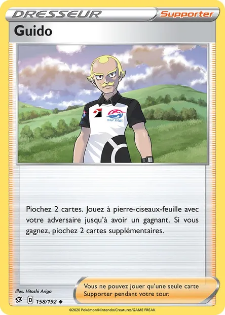 Guido, carte Pokémon RCL 158 — extension Clash des Rebelles