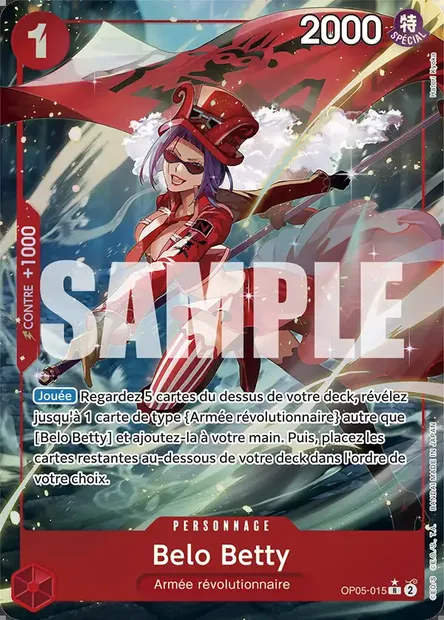 Belo Betty, carte One Piece OP05-015 — extension AWAKENING OF THE NEW ERA