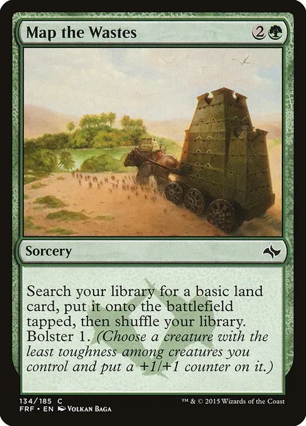 Map the Wastes, Magic card FRF 134 — Fate Reforged set