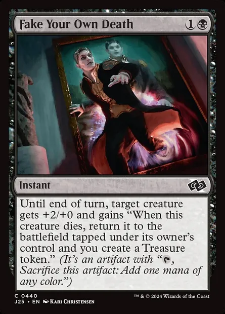 Fake Your Own Death, Magic card J25 440 — Foundations Jumpstart set