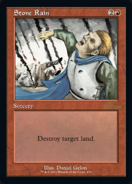 Stone Rain, Magic card 30A 470 — 30th Anniversary Edition set