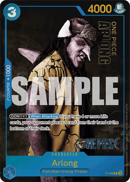 Arlong, One Piece card P-048 — Promotion card set