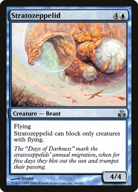 Stratozeppelid, Magic card GPT 36 — Guildpact set