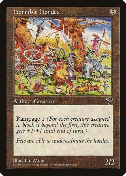 Horrible Hordes, Magic card MIR 304 — Mirage set