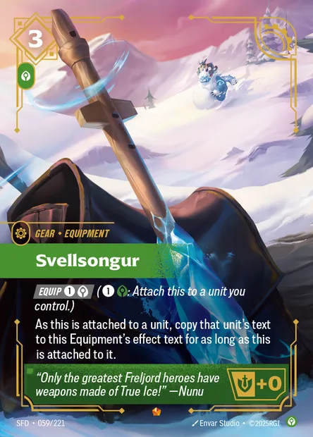 Svellsongur, carte Riftbound SFD 059 — extension Spiritforged