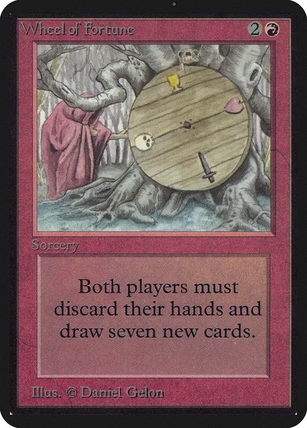 Wheel of Fortune, Magic card LEA 183 — Limited Edition Alpha set