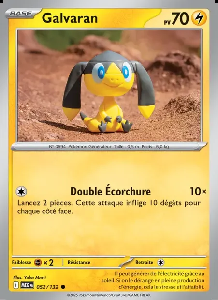 Galvaran, carte Pokémon MEG 052 — extension Méga-Évolution