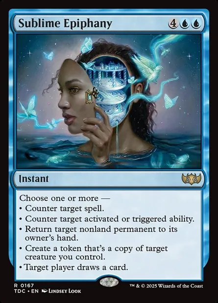Sublime Epiphany, Magic card TDC 167 — Tarkir: Dragonstorm Commander set