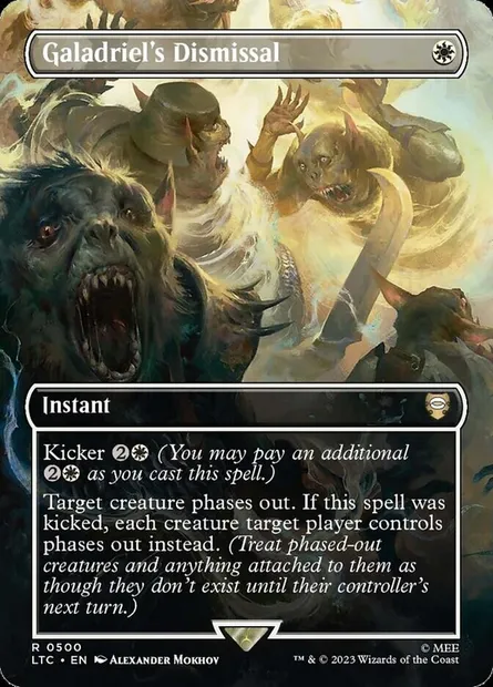 Galadriel's Dismissal, Magic card LTC 500 — Tales of Middle-earth Commander set