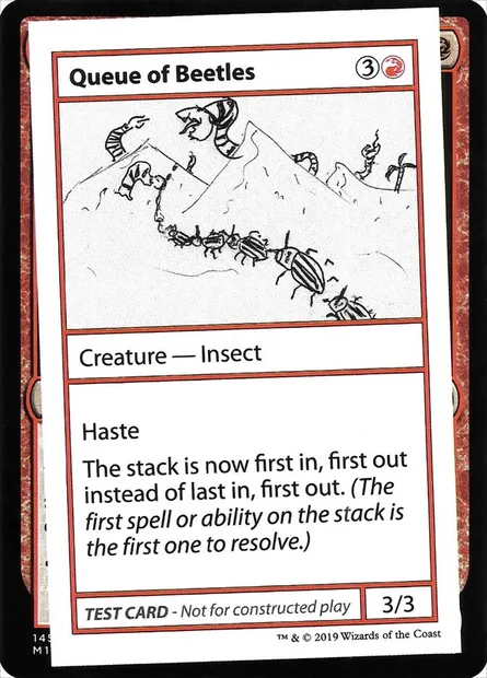 Queue of Beetles, carte Magic CMB2 61 — extension Mystery Booster Playtest Cards 2021