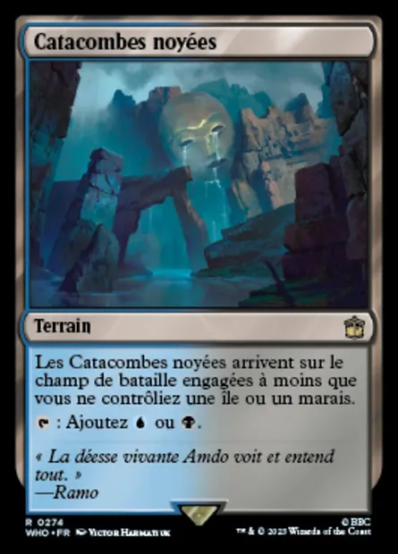 Catacombes noyées, carte Magic WHO 274 — extension Doctor Who