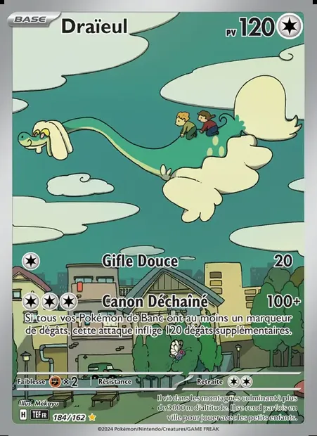 Draïeul, carte Pokémon TEF 184 — extension Forces Temporelles