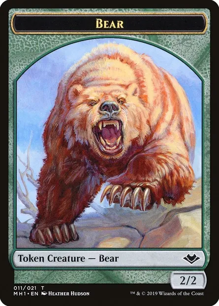 Bear, carte Magic TMH1 11 — extension Modern Horizons Tokens