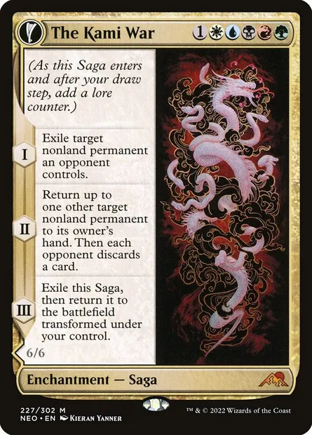 The Kami War // O-Kagachi Made Manifest, Magic card NEO 227 — Kamigawa: Neon Dynasty set