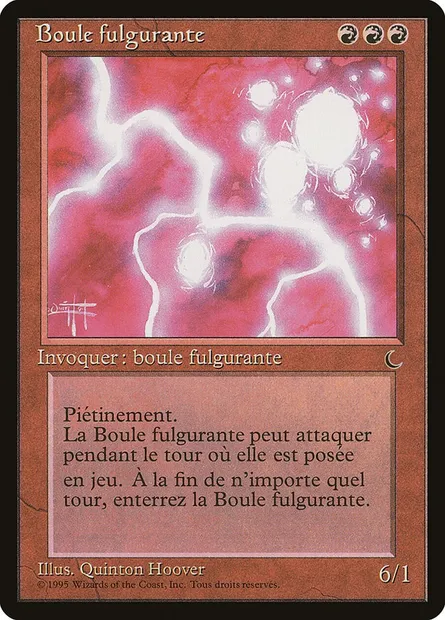 Ball Lightning, Magic card REN 73 — Renaissance set