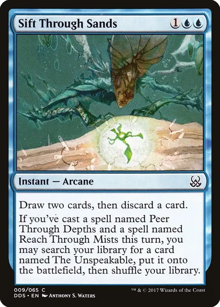 Tamiser le sable, carte Magic DDS 9 — extension Duel Decks: Mind vs. Might