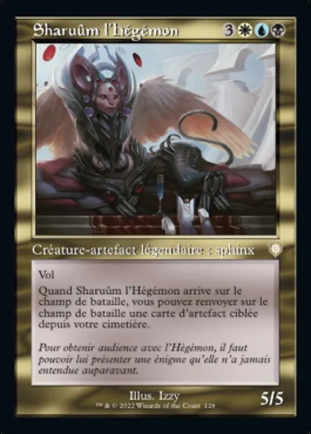 Sharuûm l'Hégémon, carte Magic BRC 128 — extension The Brothers' War Commander