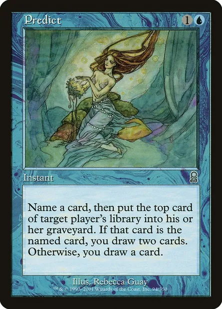 Prédiction, carte Magic ODY 94 — extension Odyssée