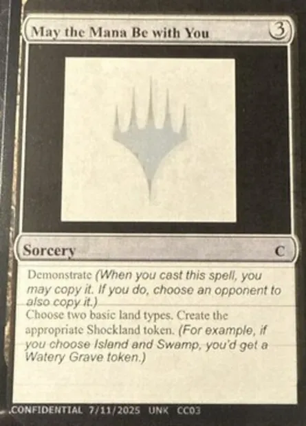 May the Mana Be with You, carte Magic UNK CC03 — extension Unknown Event
