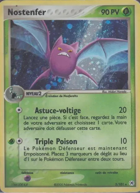 Nostenfer, carte Pokémon HL 3 — extension EX Légendes Oubliées