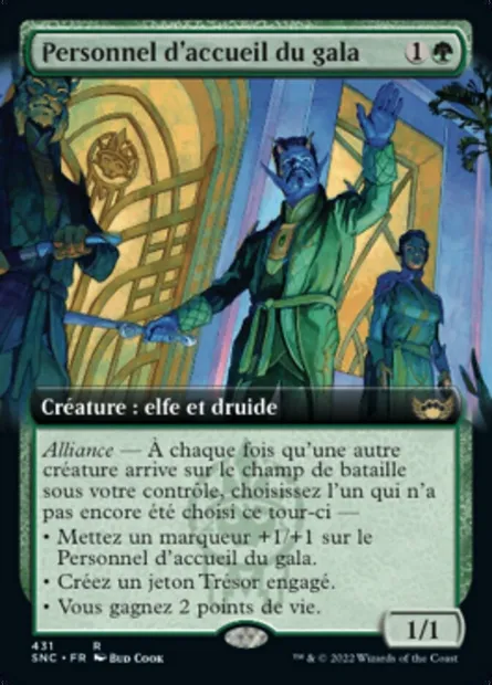 Personnel d'accueil du gala, carte Magic SNC 431 — extension Les rues de la Nouvelle-Capenna